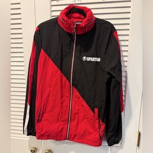 Spartan Red and Black Windbreaker Jacket
